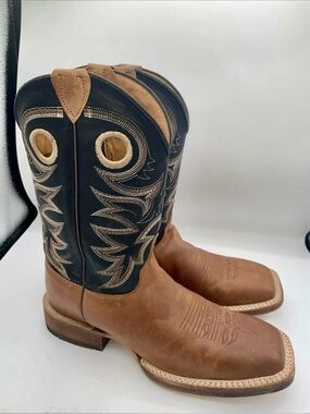 Justin Men’s Caddo Bent Rail Western Boots - Broad Square Toe Size 10D